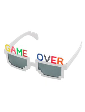 Kostümzubehör Brille "GAME OVER" bunt Farbe: bunt