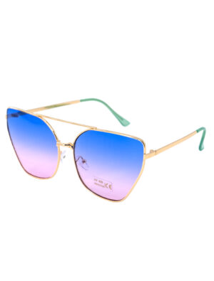 Kostümzubehör Brille Gläser pink/blau