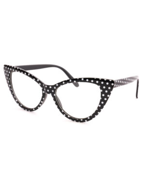 Kostümzubehör Brille Grace schwarz/weiß