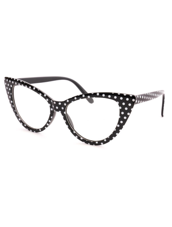 Kostümzubehör Brille Grace schwarz/weiß