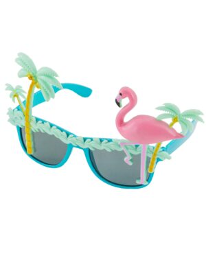 Kostümzubehör Brille Hawaii türkis