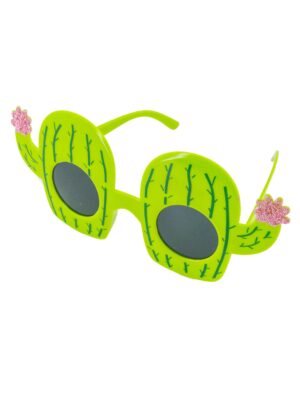 Kostümzubehör Brille Kaktus grün