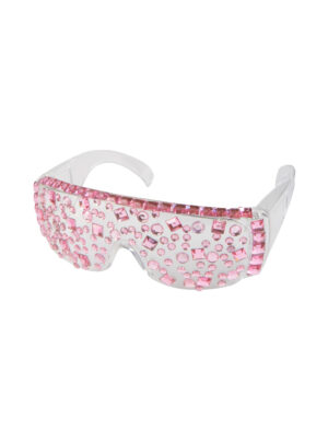 Kostümzubehör Brille Lady Lala pink
