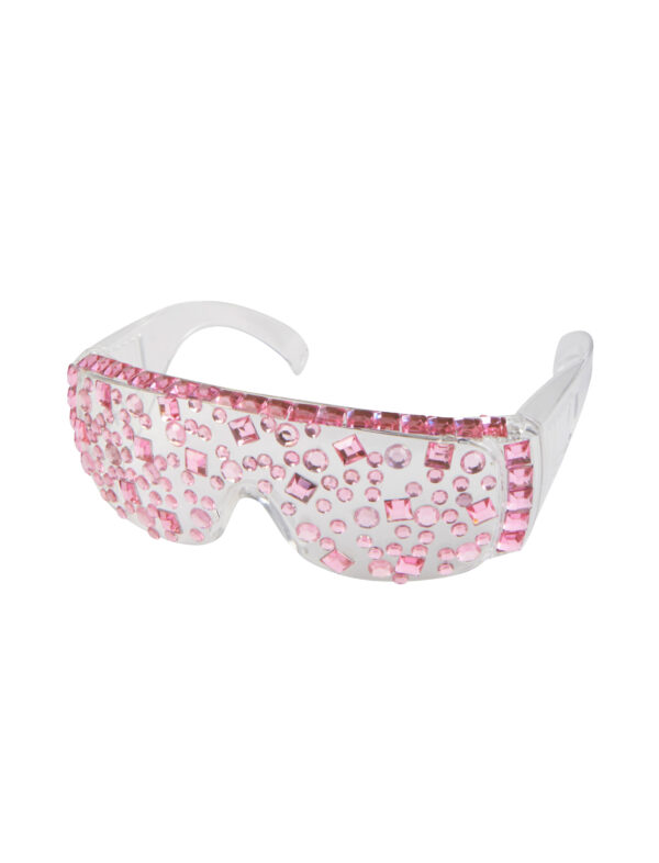Kostümzubehör Brille Lady Lala pink