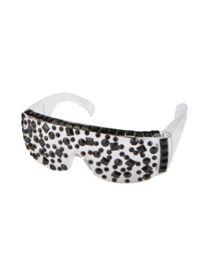 Kostümzubehör Brille Lady Lala schwarz