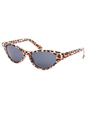 Kostümzubehör Brille Leopard braun