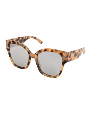 Kostümzubehör Brille Leopard braun verspiegelt