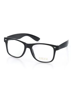Kostümzubehör Brille Nerd schwarz