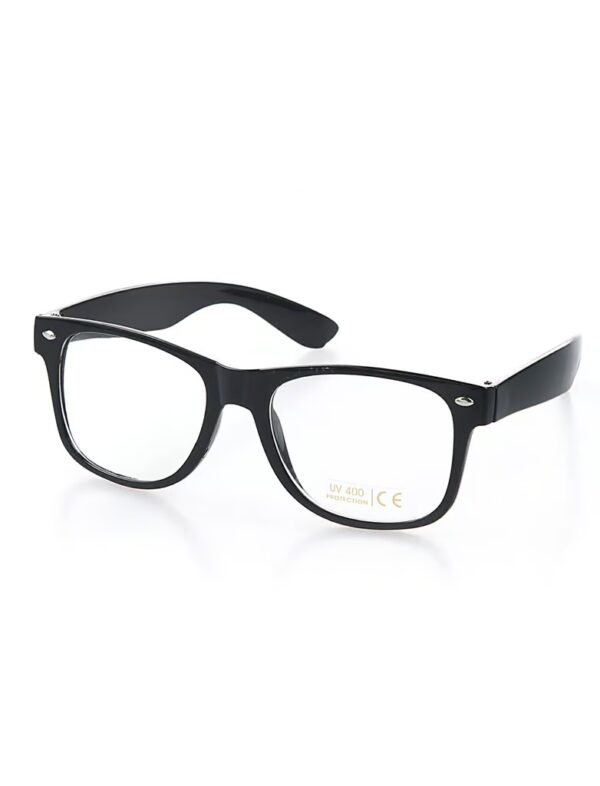Kostümzubehör Brille Nerd schwarz