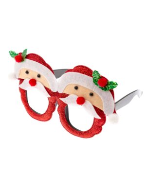 Kostümzubehör Brille Nikoläuse Farbe: rot