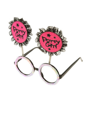 Kostümzubehör Brille Party Girl pink/schwarz