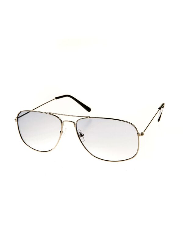 Kostümzubehör Brille Polizei silber
