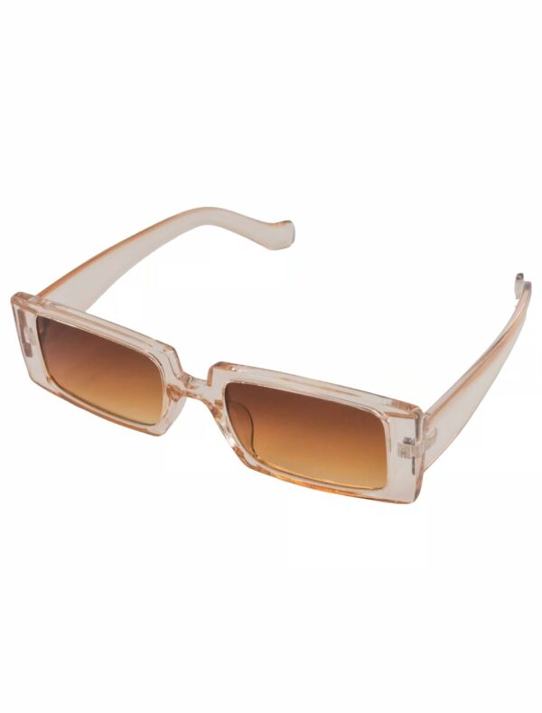Kostümzubehör Brille Rechteck braun