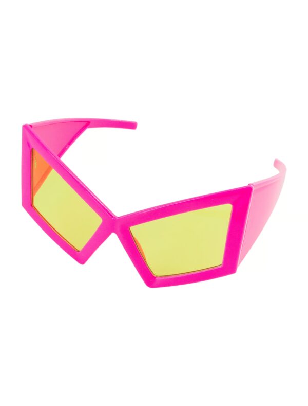 Kostümzubehör Brille Retro pink