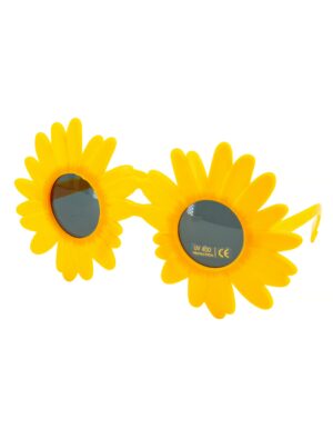Kostümzubehör Brille Sonnenblume gelb
