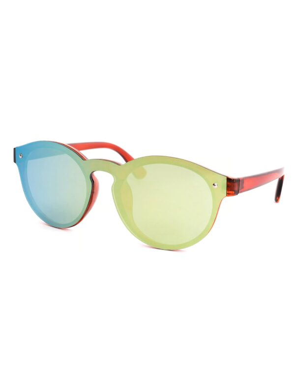 Kostümzubehör Brille Spiegelglas gold