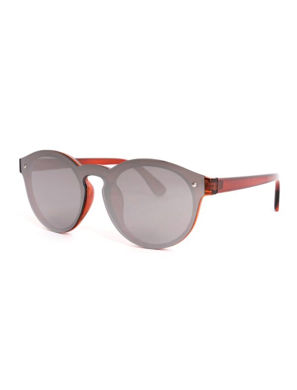 Kostümzubehör Brille Spiegelglas silber