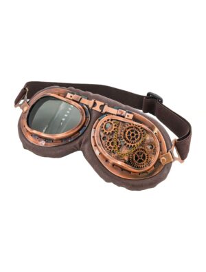 Kostümzubehör Brille Steampunk kupfer
