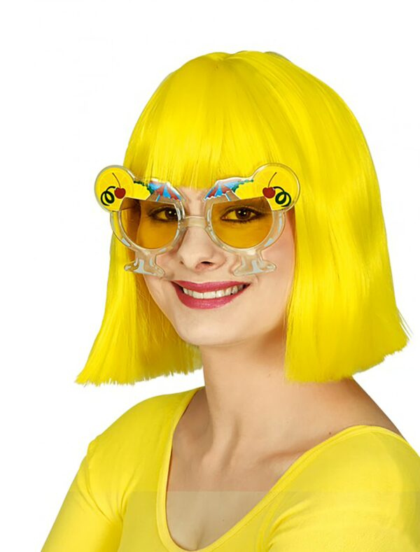Kostümzubehör Brille Strandparty bunt Farbe: bunt