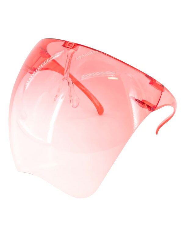 Kostümzubehör Brille Visier rot
