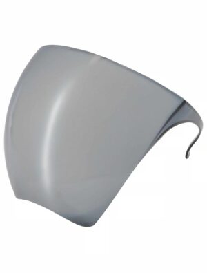 Kostümzubehör Brille Visier silber