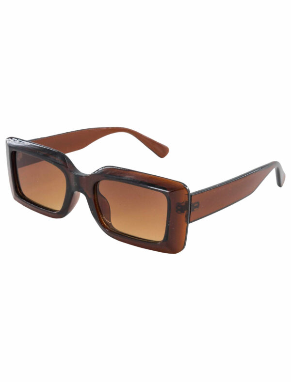 Kostümzubehör Brille eckig braun