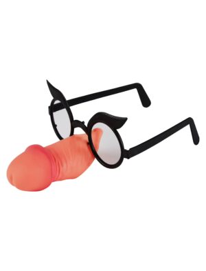 Kostümzubehör Brille mit Nase Farbe: schwarz
