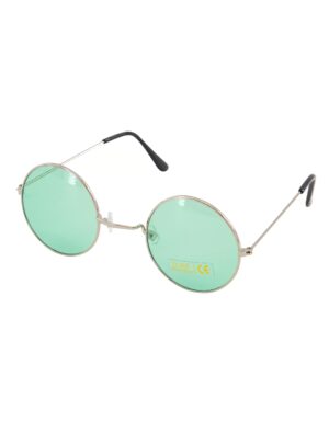 Kostümzubehör Brille rund grün