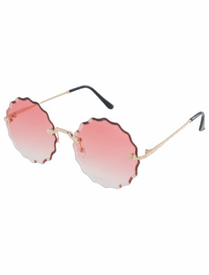 Kostümzubehör Brille runde Gläser pink