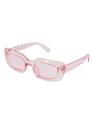Kostümzubehör Brille transparent  pink
