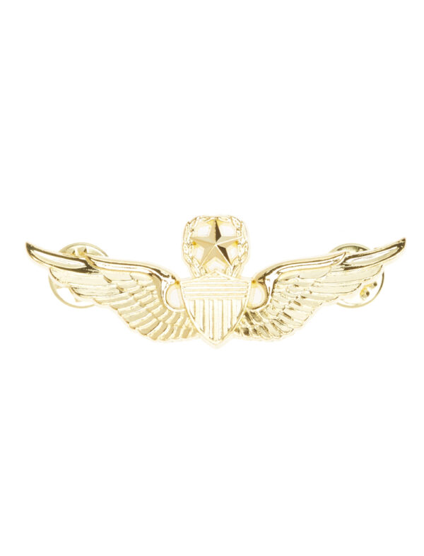 Kostümzubehör Brosche Flieger gold
