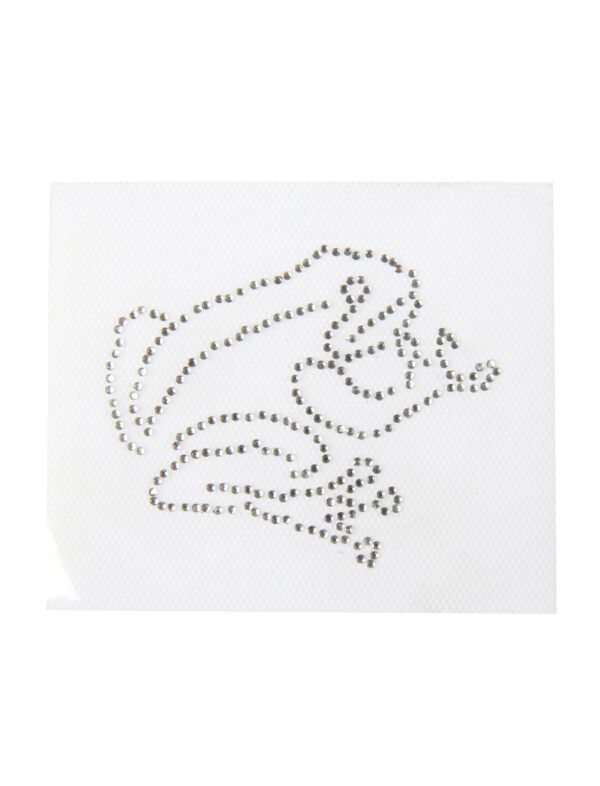 Kostümzubehör Bügelbild Frosch aus Strass