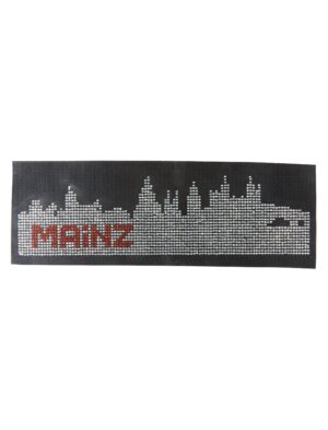 Kostümzubehör Bügelbild Mainz Skyline aus Strass