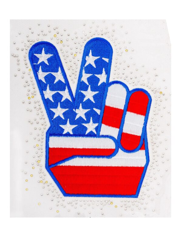 Kostümzubehör Bügelbild USA Victory 13x16cm