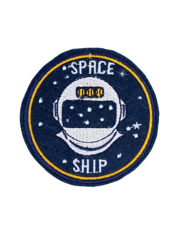 Kostümzubehör Bügelpatch Astronaut 7cm Farbe: dunkelblau