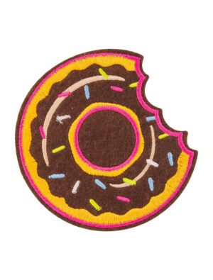 Kostümzubehör Bügelpatch Donut 9