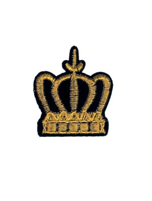 Kostümzubehör Bügelpatch Krone gold 5