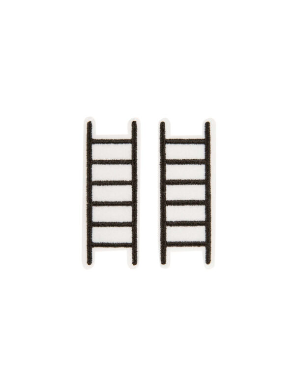 Kostümzubehör Bügelpatch Leiter 7 cm Farbe: schwarz