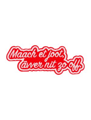 Kostümzubehör Bügelpatch Maach et joot