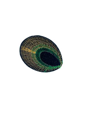 Kostümzubehör Bügelpatch Pfau 5