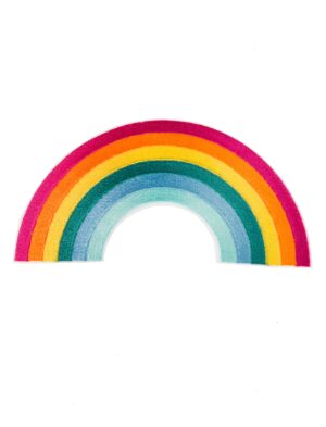 Kostümzubehör Bügelpatch Regenbogen 18cm Farbe: rainbow