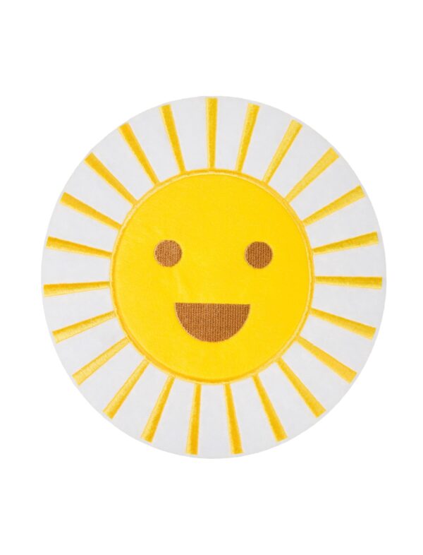 Kostümzubehör Bügelpatch Sonne 18cm Farbe: gelb