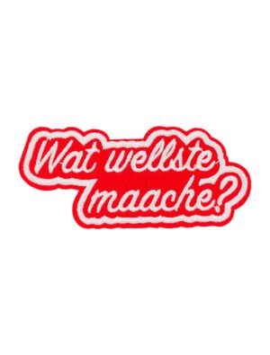 Kostümzubehör Bügelpatch Wat wellste maache? 9
