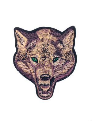 Kostümzubehör Bügelpatch Wolf grau 10