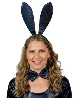Kostümzubehör Bunny-Set 2-tlg. schwarz