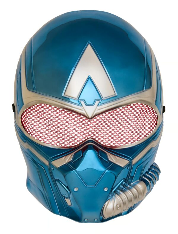 Kostümzubehör Captain America Vollmaske hellblau one size
