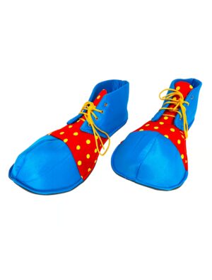 Kostümzubehör Clownschuhe blau/rot