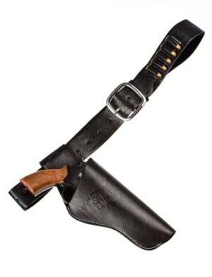 Kostümzubehör Coltgürtel 1 Tasche 90 cm schwarz/braun sortiert