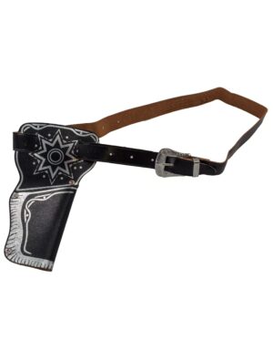 Kostümzubehör Coltgürtel Lefa 1 Tasche schwarz