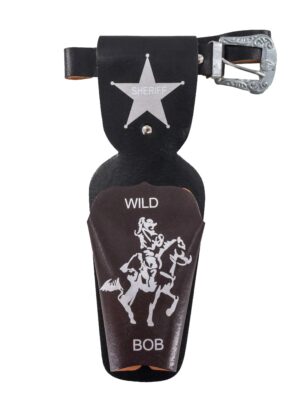 Kostümzubehör Coltgürtel Wild Bob 1 Holster braun/schwarz 90 cm
